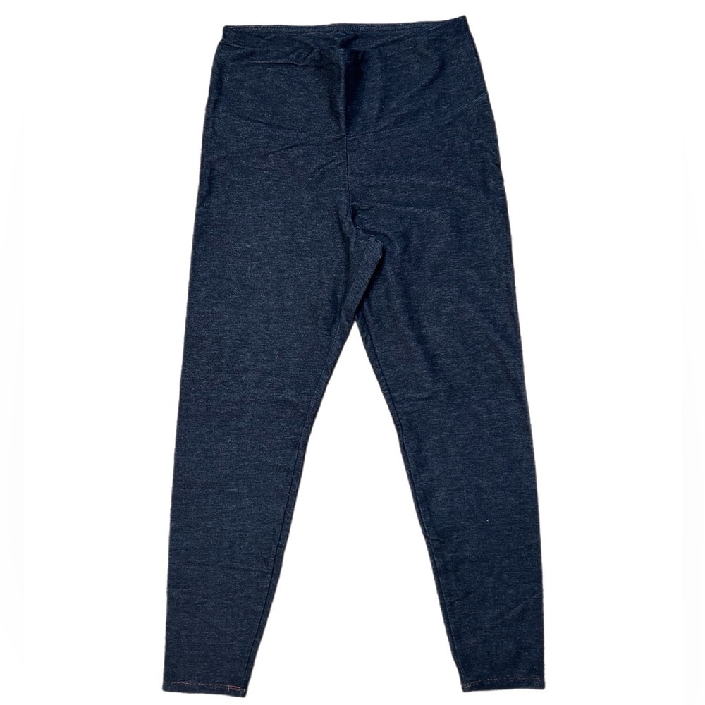 No Boundaries Womens Navy Heather Stretch Leggings
